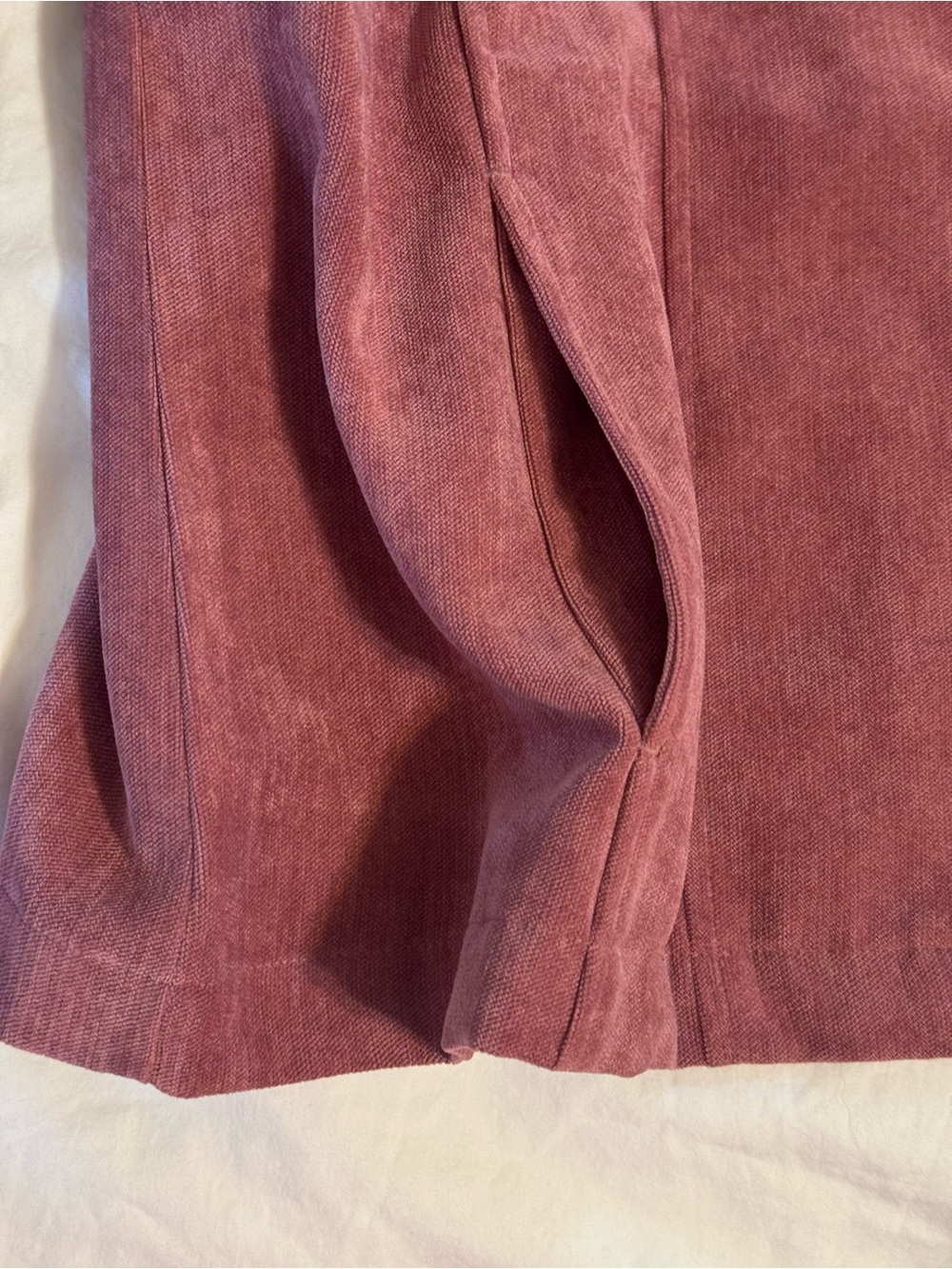 NWT Christopher & Banks Mauve Zip-Front Suede-Style Pullover Sz XL - Picture 7 of 9